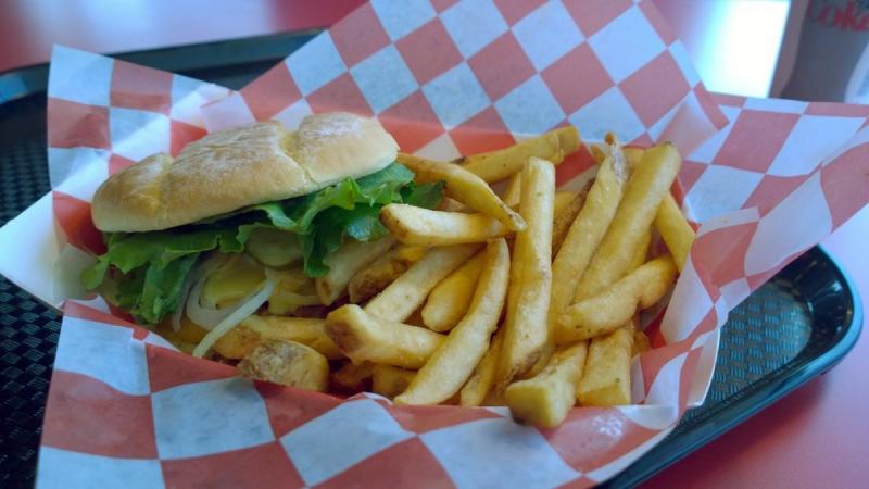 Bothell's Teddy's Bigger Burgers. Bacon Burger and Fries