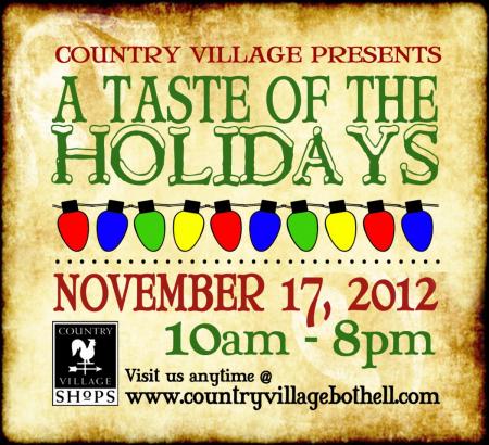 Taste of the Holidays at Bothell Country Village Shops