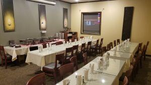 Dine India in Bothell Washington meeting room. Large events