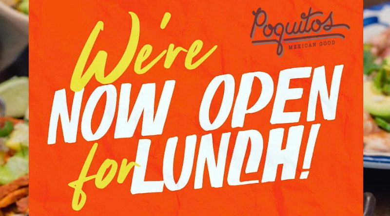 Poquitos Bothell is now open for lunch!
